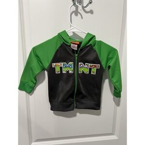 ✨ Nickelodeon Ninja‎ Turtles Zip Up Hoodie Boys 2T Grey Green